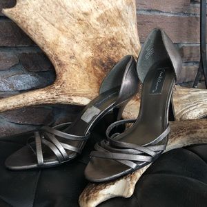 Metallic Strappy heels